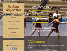 Tablet Screenshot of mickeysmajorettes.com